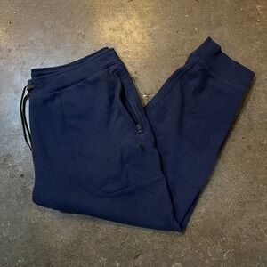 Polo Ralph Lauren Joggers Men 1XB Navy Blue Double Knit Sweatpants Pony Logo